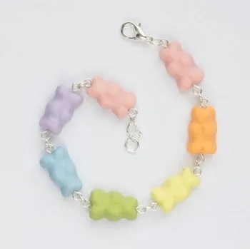 Náramek Prosperk Náramek fimo Sladký pasteloví gumídci S1247