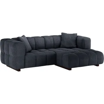 Pohovka Micadoni Tmavě modrá rozkládací pohovka Puma 260 cm, pravá