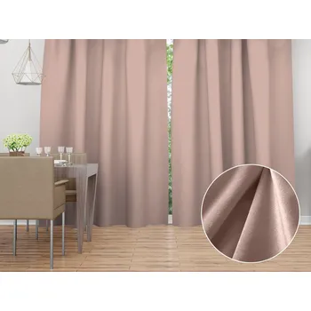 ubrus Sametový závěs Velvet Premium SVP-043 Pudrově růžový - šířka 270 cm 270x140 cm