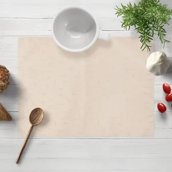 prostírání Teflonové prostírání na stůl TF-025 Pnoucí lístky - béžové 30x40 cm