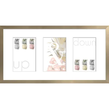 Digitální fotorámeček Styler, Rámeček na 3 fotografie Sanremo 23 x 46 cm zlatý - Formadore