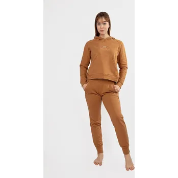 Bavlněná tepláková souprava Seattle H1 Barva: Hnědá, Velikost: XS