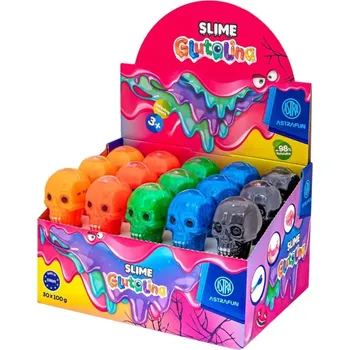 Modelovací hmota Astra sliz lebka – zábavný sliz v kelímku (mix barev)