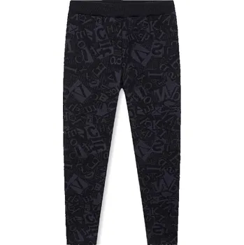 Dívčí legíny KUGO DÍVČÍ ZATEPLENÉ LEGÍNY KUGO, velikost 128 - 158 Barva: Černá, Velikost: 140