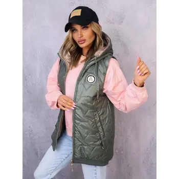 Dámská vesta Asymetrická vesta ANIMAL khaki Velikost: L