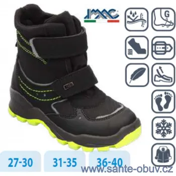 Dámská zdravotní obuv SANTÉ IC/882529 NERO junior ZIMNÍ vel.36-40, --- - 36