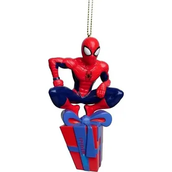 Vánoce CHRISTMAS INSPIRATION Vánoční ozdoby - Marvel, Spiderman na dárku