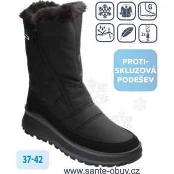 Dámská zdravotní obuv SANTÉ EF/8784 BLACK zimní obuv, --- - 41