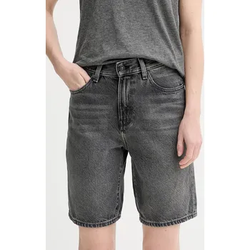 Dámské kraťasy Džínové šortky G-Star dámské, šedá barva, high waist, D26268-D933 D26268.D933 90X, vel. 25