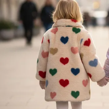 Dámský kabát KONGES SLOJD Kabát FUZZIE - BON COEUR COLORÉ Velikost: 4y