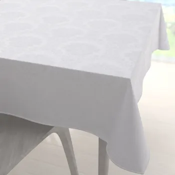 ubrus Dekorační čtvercový ubrus Monako PM-122 Zámecký vzor bílý 40x40 cm