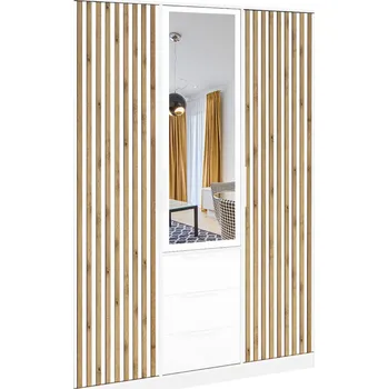 Šatní skříň Stolar Šatní skříň BALI LUX D3 Zvolte dekor: Bílá/Dub Wotan