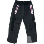 Kugo Dívčí černé zateplené softshellové kalhoty s gumou v pase a manžetami 01 Barva: Černá, Velikost: 104