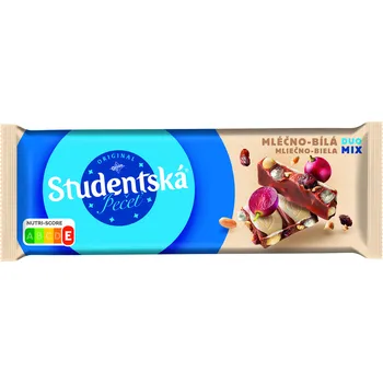 Čokoláda Výhodná cena Orion Studentská bílo mléčná 90 g