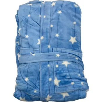 Dámský župan Dámský mikroplyšový župan SIMA Barva: Modrá, Velikost: 2XL