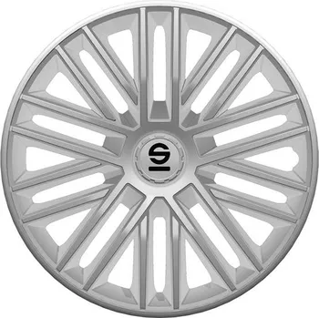 Poklice na kolo Kryty kol SPARCO BERGAMO 16", stříbrné - sada 4ks
