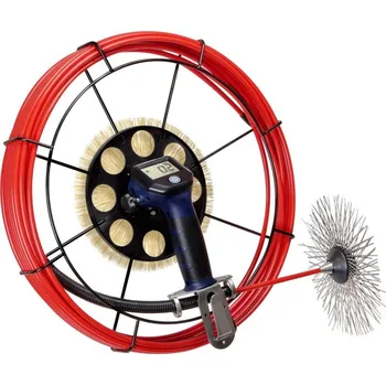 Komín Ruční naviják H 420 - GFK-tyč ø 7 mm - 15 m