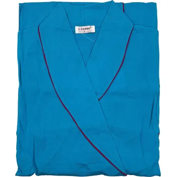 Dámský župan C-Lemon Dámský růžový bavlněný župan Barva: Modrá, Velikost: 3XL