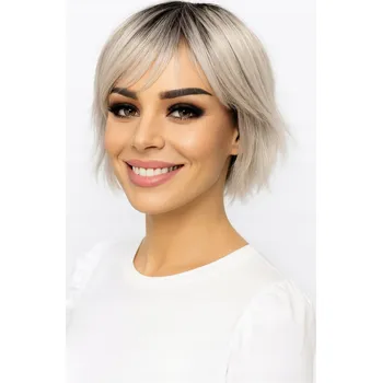 Paruka Syntetický topper, příčesek s ofinou Ginna mono 4/10/16t blond sombre