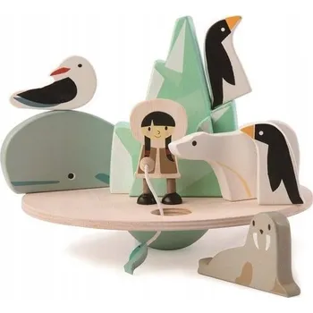 Dřevěná hračka Dovednostní hra BĚŽÍCÍ MEDVĚD - dřevěná hra Tender Leaf Toys