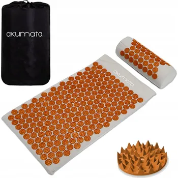 Akupresurní podložka Akupresurní Podložka – Česká akupresurní podložka s polštářem – šedo-zlatá