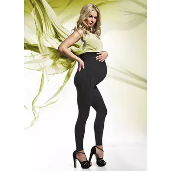 Dámské legíny Těhotenské legíny Melanie 200Den - Bas Black XXL Černá