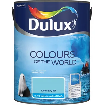 barva na zeď Dulux 5l Tyrkysová Barva latexová barva na zeď