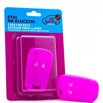 Růžové silikonové pouzdro na klíče Chevrolet Opel Vauxhall - EPKC27 CARSAFETY