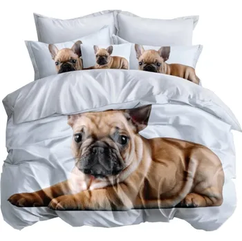 Povlečení Povlečení 140x200 Pes Francouzský buldoček Zvířata