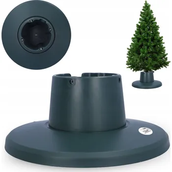 Obraz Stojak na choinkę z pojemnikiem na wodę 1,6l, podstavec pod stromek, zelený