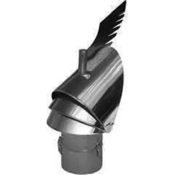 Hlavice pro radiátor K 30 výklopná – redukce na nerez rouru prům. 200 mm