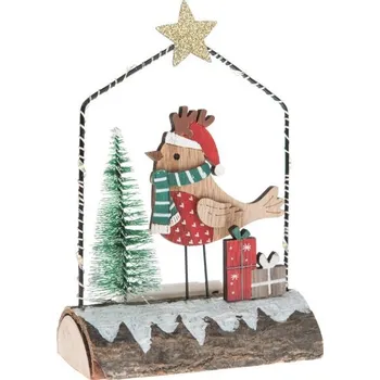 Casa de Engel Dřevěná dekorace s LED světlem