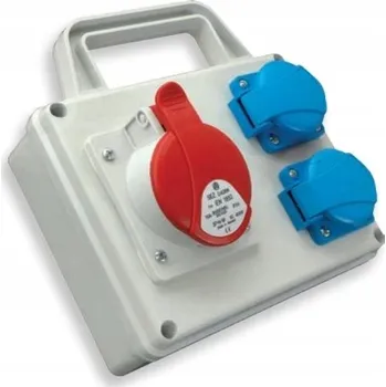 Elektrická zásuvka Elektrická Zásuvka hermetická Sez šedá