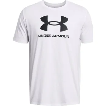 Pánské bílé tričko Under Armour Sportstyle Logo, 4XL i476_60710475