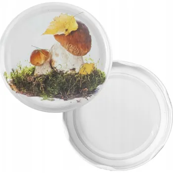 Sklenice Víčka na sklenice Zakrętki GRZYBY 6 Zaczepowe fi82 100 kusů