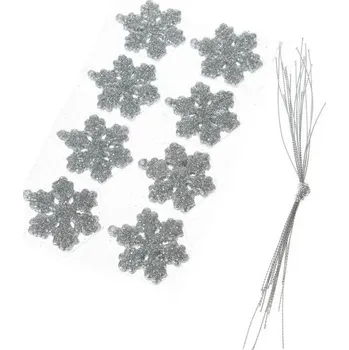 Casa de Engel Plastové závěsné vločky - sada 16ks