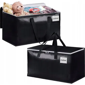 Úložný box VELKÉ ÚLOŽNÉ BOXY / TAŠKY NA OBLEČENÍ, ODOLNÉ, LÁTKOVÉ 88L