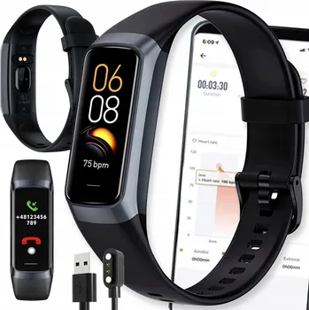 Chytré hodinky Chytré Hodinky DIAWAY C60 UPOZORNĚNÍ SMART SPORTOVNÍ ČERNÉ