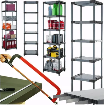 regál Plastový skladový regál 222 x 70 x 46 cm