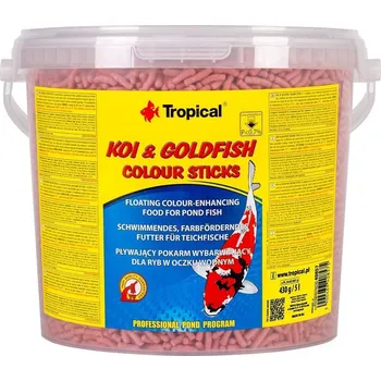 Krmivo pro rybičky Krmivo pro ryby Tropical Koi & Goldfish Colour Sticks 430 g