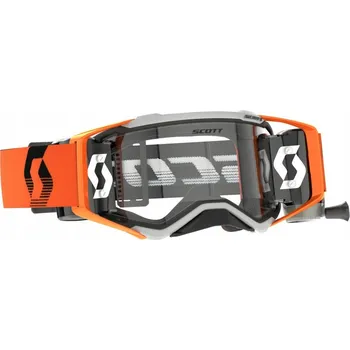 Motocyklové brýle SCOTT PROSPECT WFS BRÝLE ŠEDO-ORANŽOVÉ S ROLL-OFF SYSTÉMEM