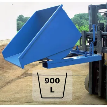 Odpadkový koš Výklopný kontejner (přepravník) 900 litrů, var. základní, modrá