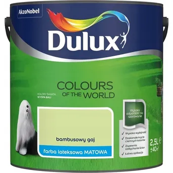 barva na zeď DULUX SVĚTA BARVA LATEXOVÁ NA ZEĎ Bambusový Háj 2,5L