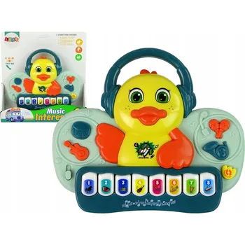 Hračka pro nejmenší Interaktivní Pianko Kachnička DJ Zvuk