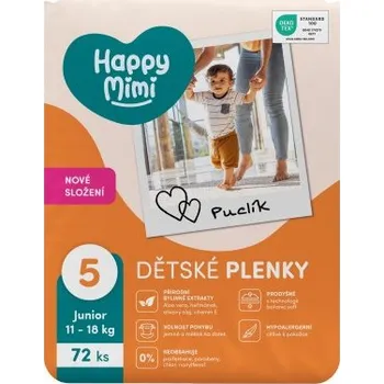 jednorázová plena Happy Mimi Dětské plenky JUMBO 5 Junior, 72 ks