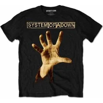 Pánské oblečení Merch System Of A Down: Tričko Hand L