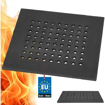 Rošt do krbu a kamen Rošt litinový krbový do pece 38x35 cm - 35 cm \ 38 cm