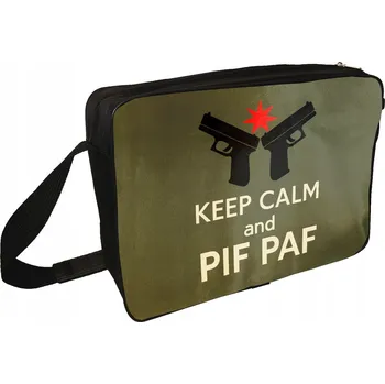 Taška přes rameno pro střelce Keep Calm And Pif Paf