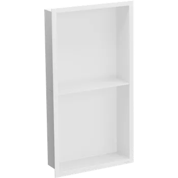 Koupelnový nábytek Mexen X-Wall-R zapuštěná polička s límcem a policí 60 x 30 cm, bílá - 1920603010S Koupelnové police