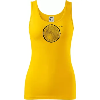 Dámské tričko Letokruhy - 62 - Dámské tílko - M ( Žlutá )